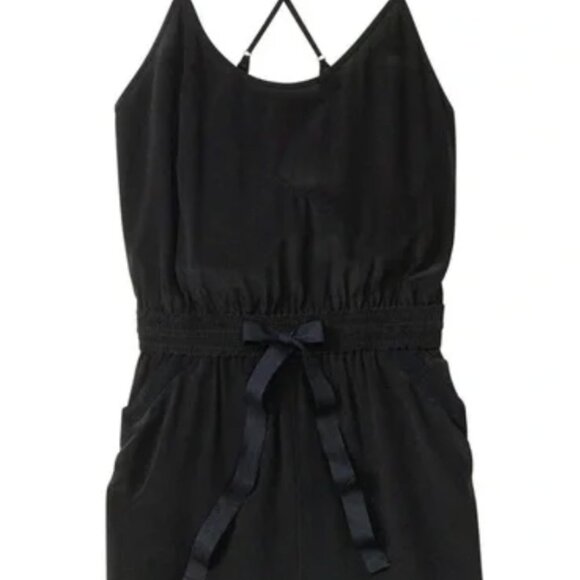 Wilfred Pants - Wilfred Black Silk Peri Romper